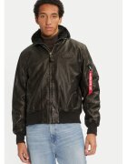 Alpha Industries Geaca barbati - 304543562 - Poliuretan - Negru - Negru