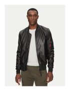 Alpha Industries Geaca barbati - 305301574 - Piele naturala - Negru - Negru