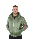 Alpha Industries Geaca - MA-1 cu gluga - Verde - 1000g - Verde