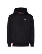 Alpha Industries Hanorac barbati - Basic Hoody Small Logo 196318-03 - Bumbac/Poliester - Negru - Negru