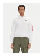 Alpha Industries Hanorc barbati 148341 - Bumbac/Poliester - Alb - Alb