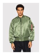 Alpha Industries Jacheta Bomber barbati portocalie si verde - material rezistent