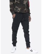 Alpha Industries Pantaloni cargo cu snur in talie - Negru