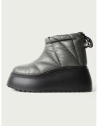 ALURA Ghete din piele cu talpa wedge Hazel - Verde feriga