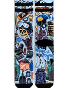 American Socks Sosete Coolmax Skateboard Skull de lungime medie