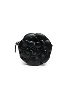 ANNA FELLINI Geanta casual Flower - piele naturala - negru - bretea reglabila - dimensiuni optime.