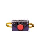 ANNA FELLINI Geanta Cora Dama Piele naturala - mov-galben-coral