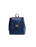 ANNA FELLINI Geanta dama piele - Aamina mica - bleumarin - 27x12x27 cm