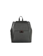 ANNA FELLINI Geanta dama piele - Aamina mica - negru - 27x12x27 cm