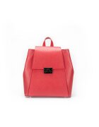 ANNA FELLINI Geanta dama piele - Aamina mica - rosu - 27x12x27 cm