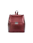 ANNA FELLINI Geanta dama piele - Aamina mica - visiniu - 27x12x27 cm