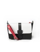 ANNA FELLINI Geanta dama piele - Adora - alb - 27x14x18 cm