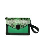 ANNA FELLINI Geanta dama piele - Arina - verde - 27x14x20 cm