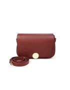 ANNA FELLINI Geanta dama piele - Cara - bordo - 29 x 9 x 19 cm