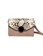 ANNA FELLINI Geanta dama piele - Carmen - grej - 22x10x15 cm