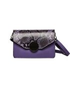 ANNA FELLINI Geanta dama piele - Carmen - mov - 22x10x15 cm