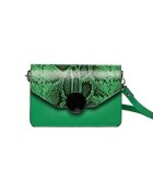 ANNA FELLINI Geanta dama piele - Carmen - verde - 22x10x15 cm