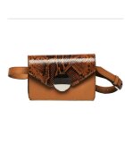 ANNA FELLINI Geanta dama piele - Cora - coniac - 22x10x15 cm