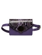 ANNA FELLINI Geanta dama piele - Cora - mov - 22x10x15 cm