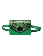 ANNA FELLINI Geanta dama piele - Cora - verde - 22x10x15 cm