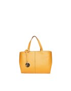 ANNA FELLINI Geanta dama piele - Cosulet Ana mic - galben - 31x14x20 cm
