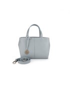 ANNA FELLINI Geanta dama piele - Cosulet Ana mic - gri deschis - 31 x 14 x 20 cm