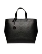 ANNA FELLINI Geanta dama piele - Cosulet Ana mijlociu - 35x13x28 - Negru