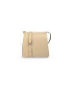 ANNA FELLINI Geanta dama piele - Cristal mic - bej - 23 x 8 x 22 cm