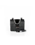 ANNA FELLINI Geanta dama piele - Divya - negru - 19x6x16 cm