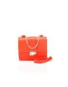 ANNA FELLINI Geanta dama piele - Divya - portocaliu - 19x6x16 cm