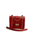 ANNA FELLINI Geanta dama piele - Divya - rosu - 19x6x16 cm