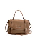 ANNA FELLINI Geanta dama piele - Elena - 30x10x22 - Crem