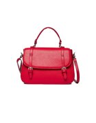 ANNA FELLINI Geanta dama piele - Elena - fuxia - 30x10x22 cm