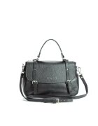 ANNA FELLINI Geanta dama piele - Elena - negru - 30 x 10 x 22 cm