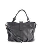 ANNA FELLINI Geanta dama piele - Elisabeth 10 - 44x14x29 - Negru