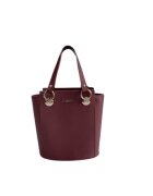 ANNA FELLINI Geanta dama piele - Elisabeth 8 - bordo - 25x14x27 cm