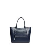 ANNA FELLINI Geanta dama piele - Ellis - bleumarin - 30x11x29 cm