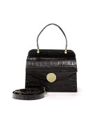 ANNA FELLINI Geanta dama piele - Felicia - 26 x 12 x 20 - Negru