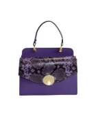 ANNA FELLINI Geanta dama piele - Felicia - mov - 26x12x20 cm