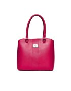 ANNA FELLINI Geanta dama piele - Gerda - fuxia - 26x12x20 cm