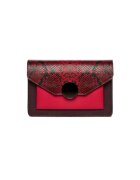 ANNA FELLINI Geanta dama piele - Ivona - rosu - 26x7x18 cm