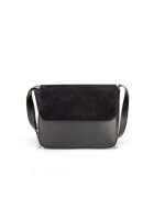 ANNA FELLINI Geanta dama piele - Kaia - negru - 24x9x19 cm
