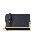 ANNA FELLINI Geanta dama piele - Laura 41 C rama - bleumarin - 31x7x21 cm