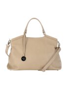 ANNA FELLINI Geanta dama piele - Laura 63 B - bej - 44x19x32 cm