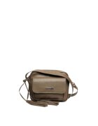 ANNA FELLINI Geanta dama piele - Lucy - grej - 22x10x17 cm