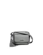 ANNA FELLINI Geanta dama piele - Lucy - gri deschis - 22x10x17 cm