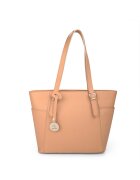 ANNA FELLINI Geanta dama piele - Michelle - natur - 37 x 12 x 27 cm