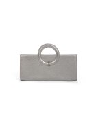 ANNA FELLINI Geanta dama piele - Nancy - argintiu - 34 x 5 x 15 cm