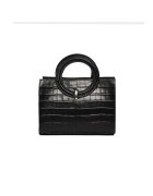 ANNA FELLINI Geanta dama piele - Olivia - negru - 22x10x17 cm