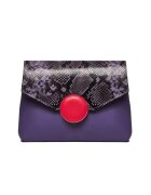 ANNA FELLINI Geanta dama piele - Plic Adriana - mov roz - 32x5x24 cm